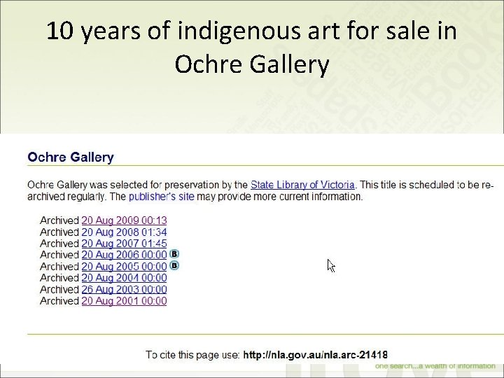 10 years of indigenous art for sale in Ochre Gallery 