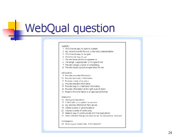 Web. Qual question 24 