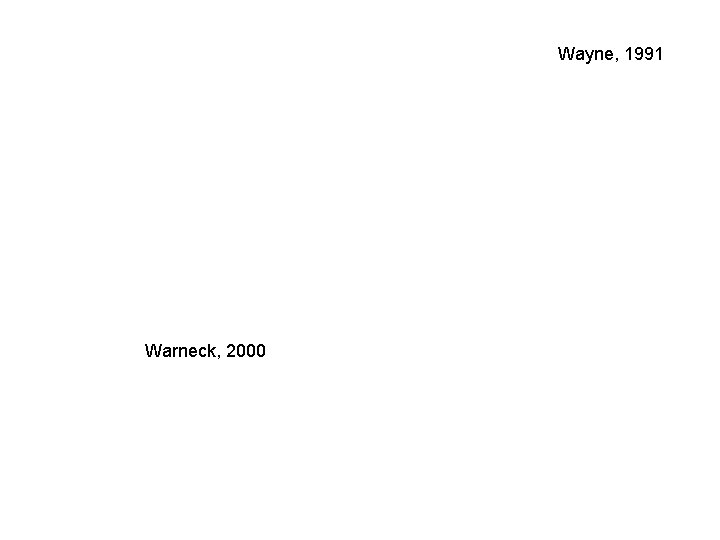 Wayne, 1991 Warneck, 2000 