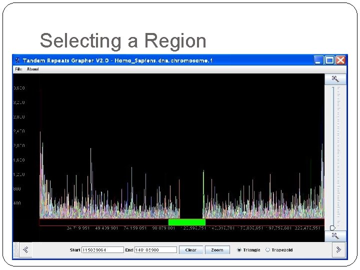 Selecting a Region 