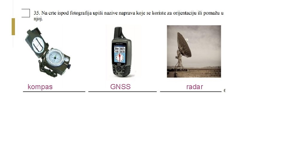 kompas GNSS radar 