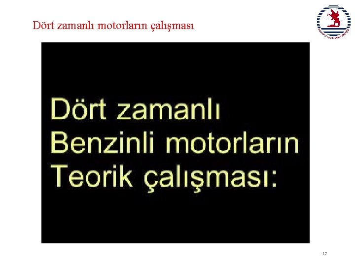 Dört zamanlı motorların çalışması 17 