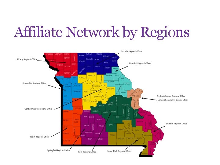 Affiliate Network by Regions 
