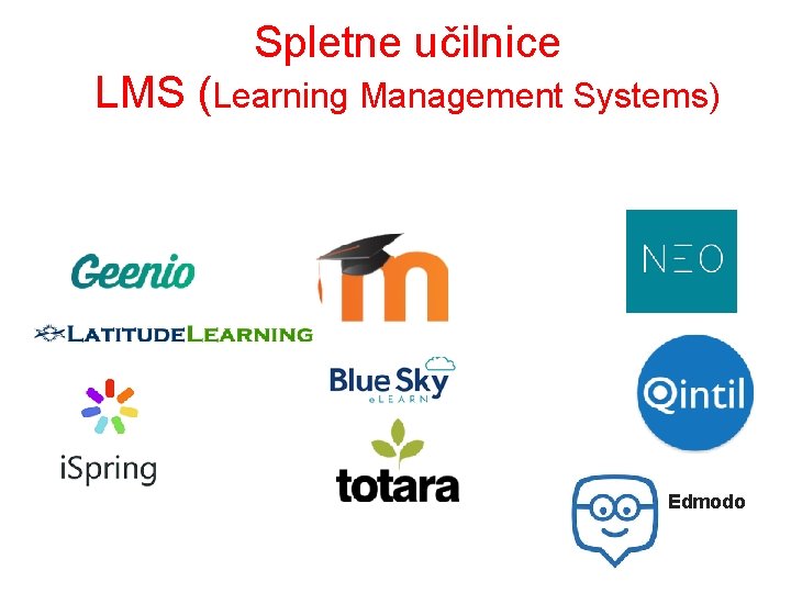 Spletne učilnice LMS (Learning Management Systems) Edmodo 