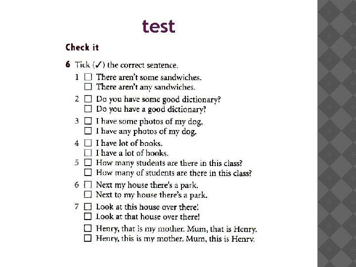 test 