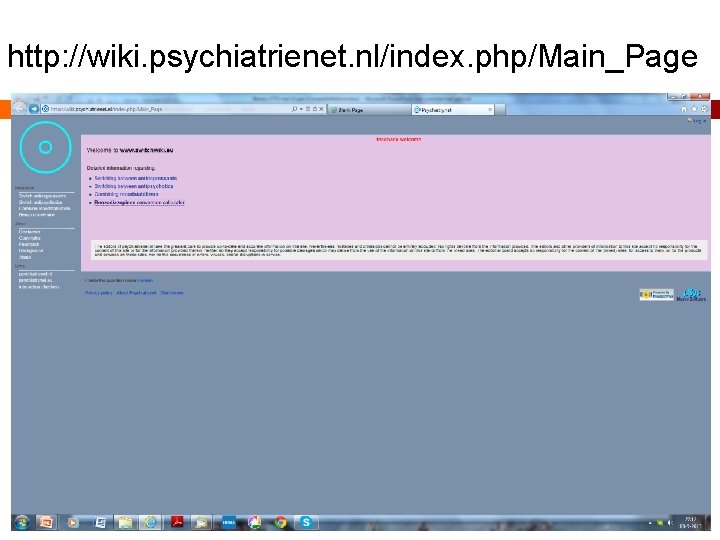 http: //wiki. psychiatrienet. nl/index. php/Main_Page 