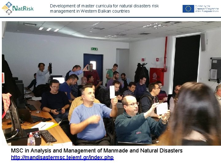 Development of master curricula for natural disasters risk management in Western Balkan countries 12