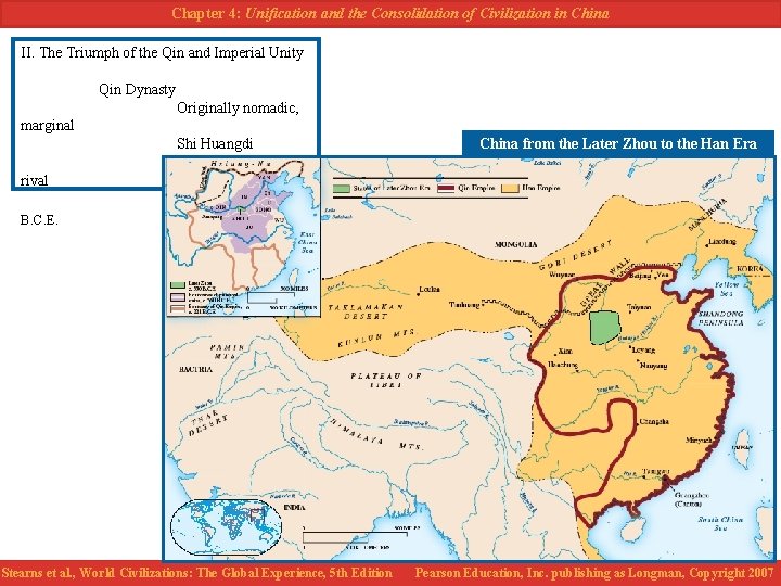 Chapter 4: Unification and the Consolidation of Civilization in China II. The Triumph of