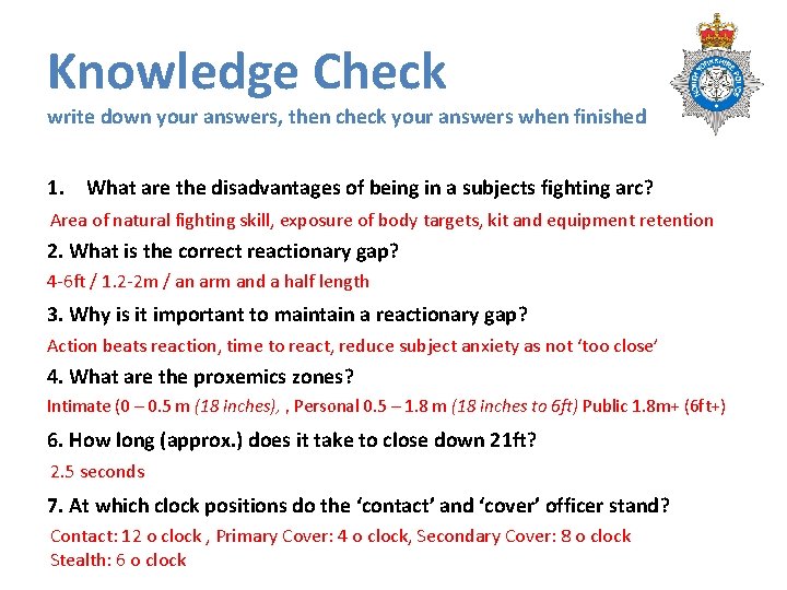 Knowledge Check write down your answers, then check your answers when finished 1. What Knowledge Check write down your answers, then check your answers when finished 1. What