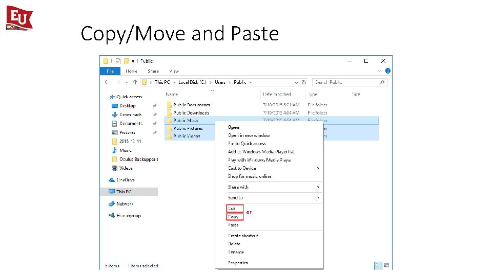 Copy/Move and Paste 