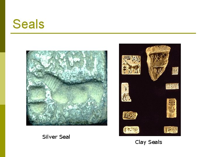 Seals Silver Seal Clay Seals 