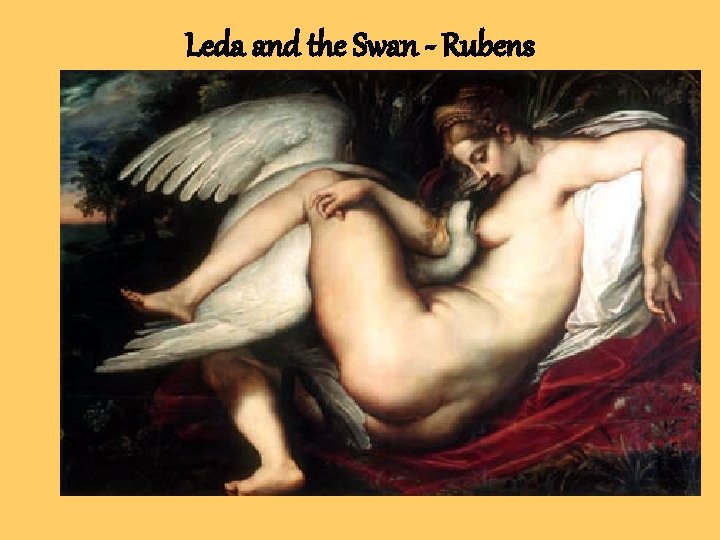 Leda and the Swan - Rubens 