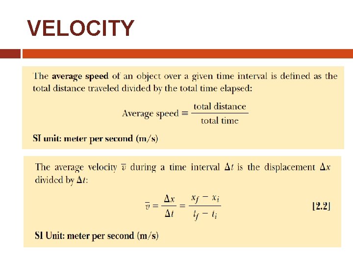 VELOCITY 