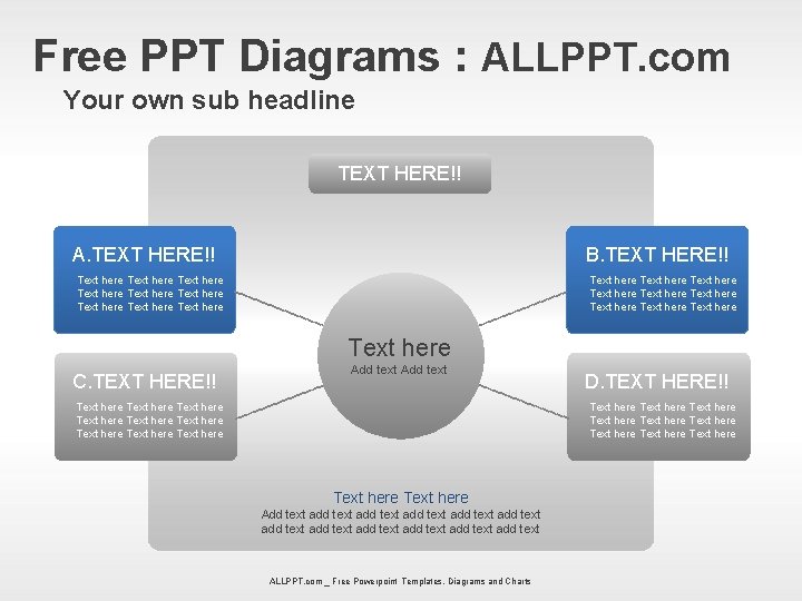 Free PPT Diagrams ALLPPT com Your own sub