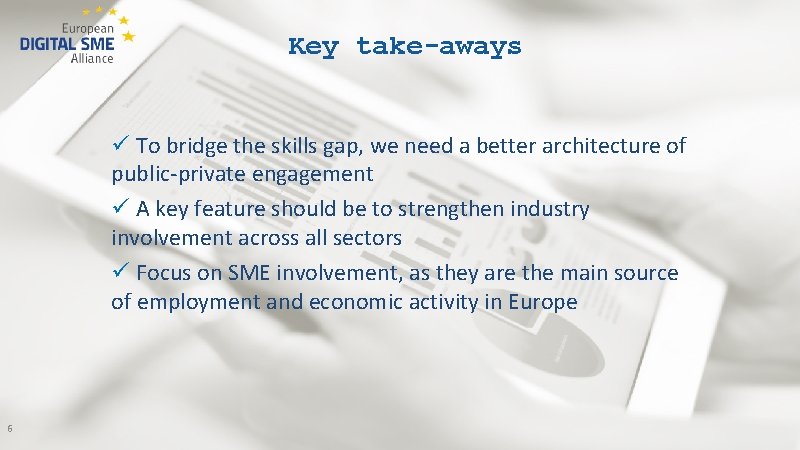 Key take-aways ü To bridge the skills gap, we need a better architecture of