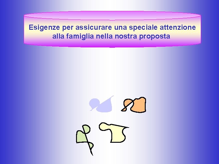 Esigenze per assicurare una speciale attenzione alla famiglia nella nostra proposta 