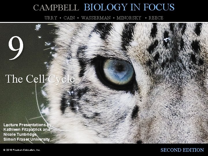 CAMPBELL BIOLOGY IN FOCUS URRY • CAIN • WASSERMAN • MINORSKY • REECE 9