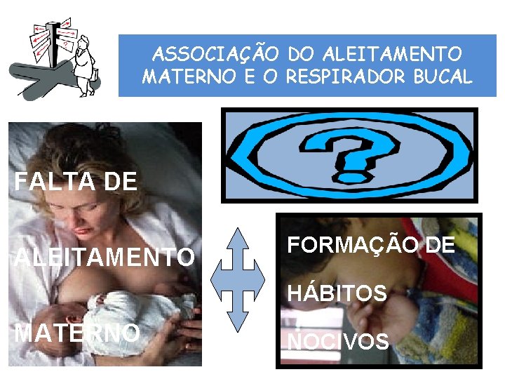 ASSOCIAÇÃO DO ALEITAMENTO MATERNO E O RESPIRADOR BUCAL FALTA DE ALEITAMENTO FORMAÇÃO DE HÁBITOS