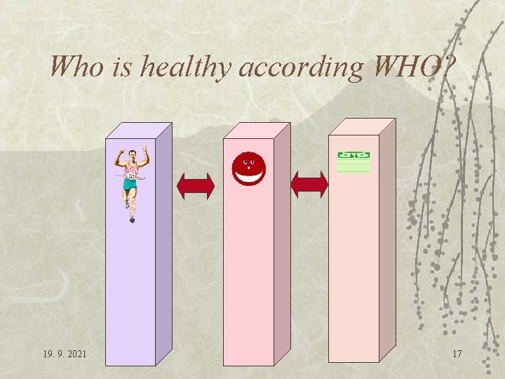 Who is healthy according WHO? 19. 9. 2021 intro. ppt 17 