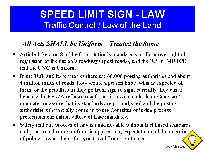 SPEED LIMIT SIGN - LAW Traffic Control / Law of the Land All Acts