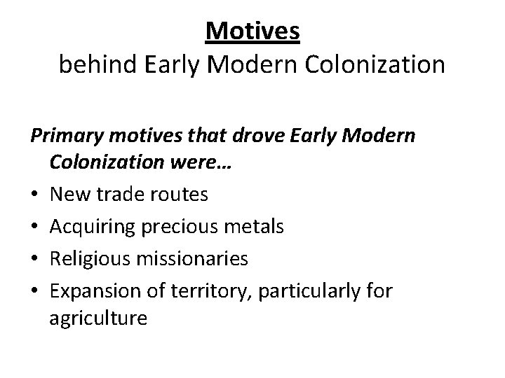Modern Colonisation Chapter 26 NEW IMPERIALISM Whats Imperialism Building an