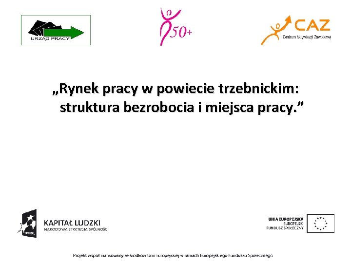 „Rynek pracy w powiecie trzebnickim: struktura bezrobocia i miejsca pracy. ” 