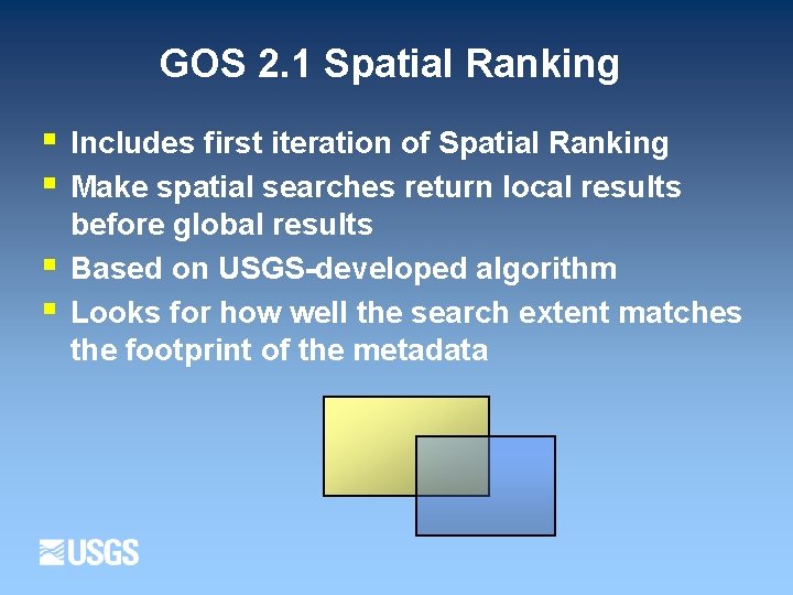 GOS 2. 1 Spatial Ranking § § Includes first iteration of Spatial Ranking Make