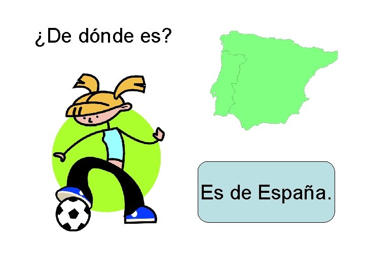 ¿De dónde es? Es de España. 