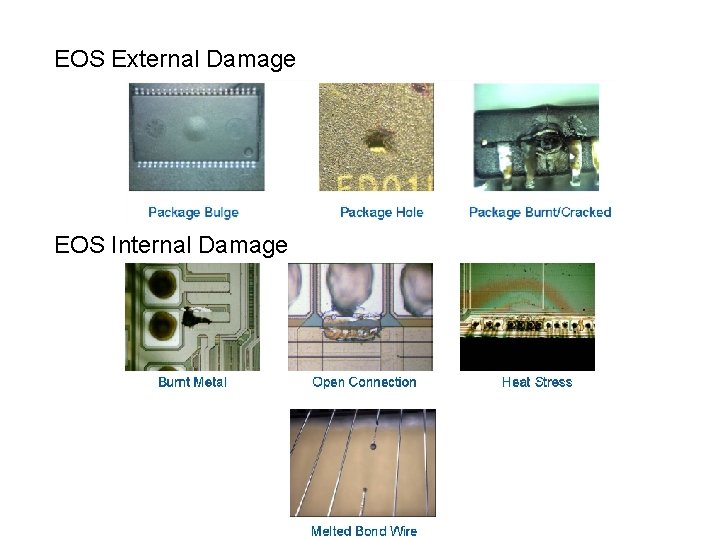 EOS External Damage EOS Internal Damage 