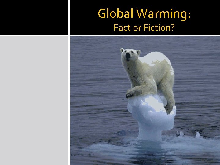 Global Warming: Fact or Fiction? 