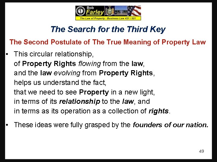 The Search for the Third Key The Second Postulate of The True Meaning of The Search for the Third Key The Second Postulate of The True Meaning of