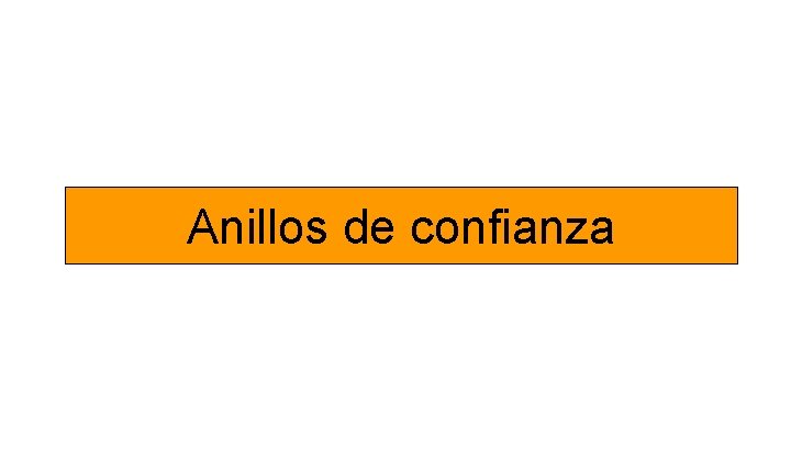 Anillos de confianza 