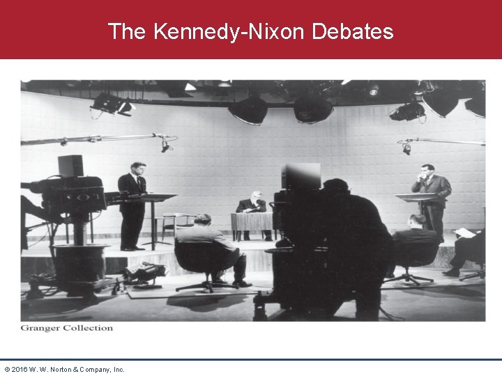 The Kennedy-Nixon Debates © 2016 W. W. Norton & Company, Inc. 