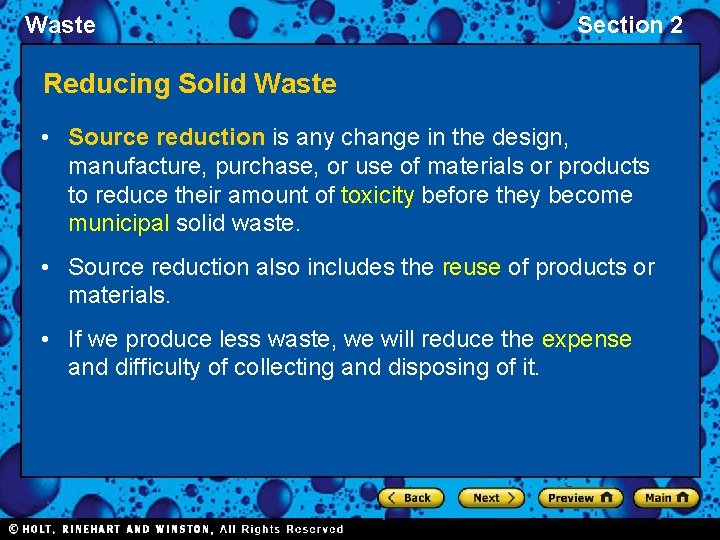 Waste Section 2 Chapter 19 Waste Section 2
