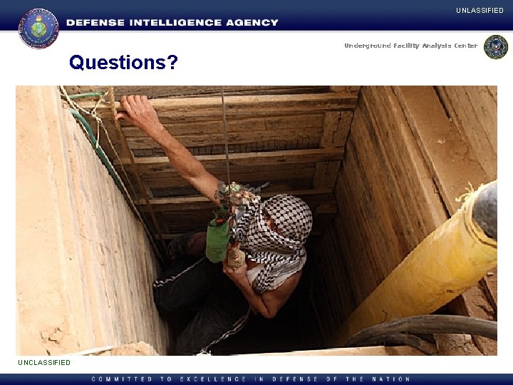 UNLASSIFIED Underground Facility Analysis Center Questions? UNCLASSIFIED 