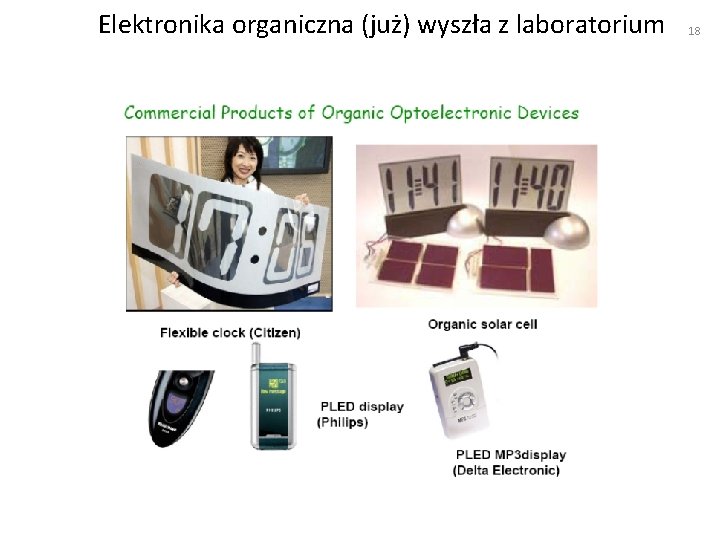 Elektronika organiczna (już) wyszła z laboratorium 18 