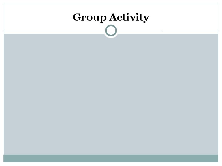 Group Activity 