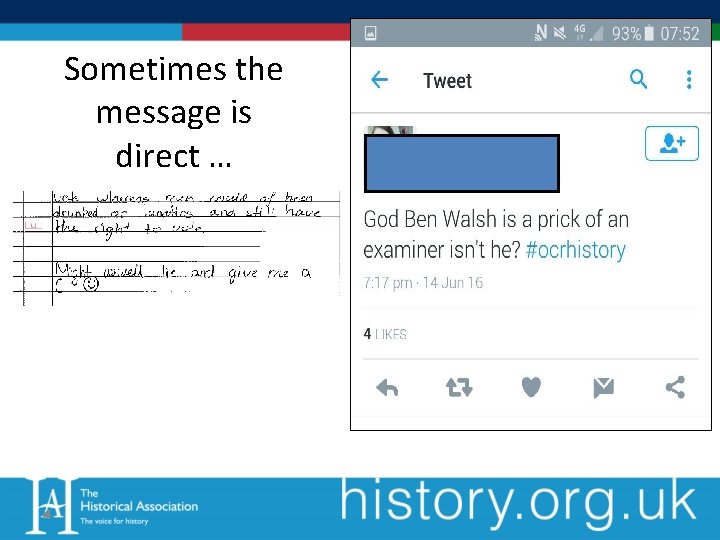 Sometimes the message is direct … 4 