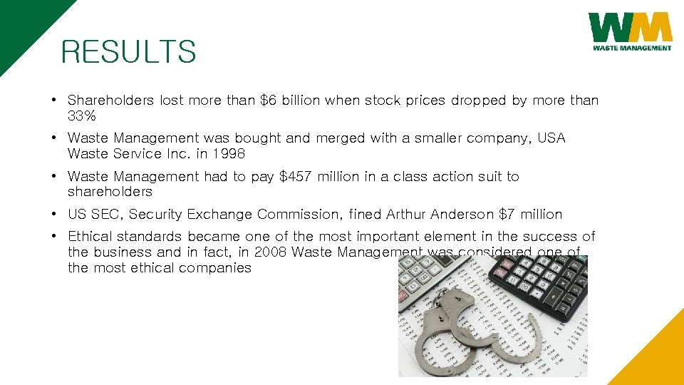 RESULTS • Shareholders lost more than $6 billion when stock prices dropped by more RESULTS • Shareholders lost more than $6 billion when stock prices dropped by more