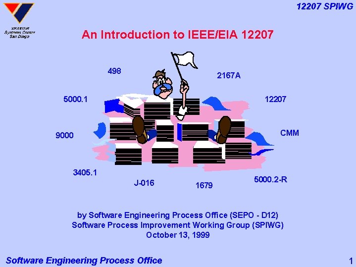 12207 SPIWG An Introduction to IEEE/EIA 12207 498 2167 A 5000. 1 12207 CMM