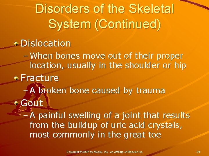 Skeleton Collapsing CHAPTER 14 SKELETAL SYSTEM Copyright 2007 by Mosby