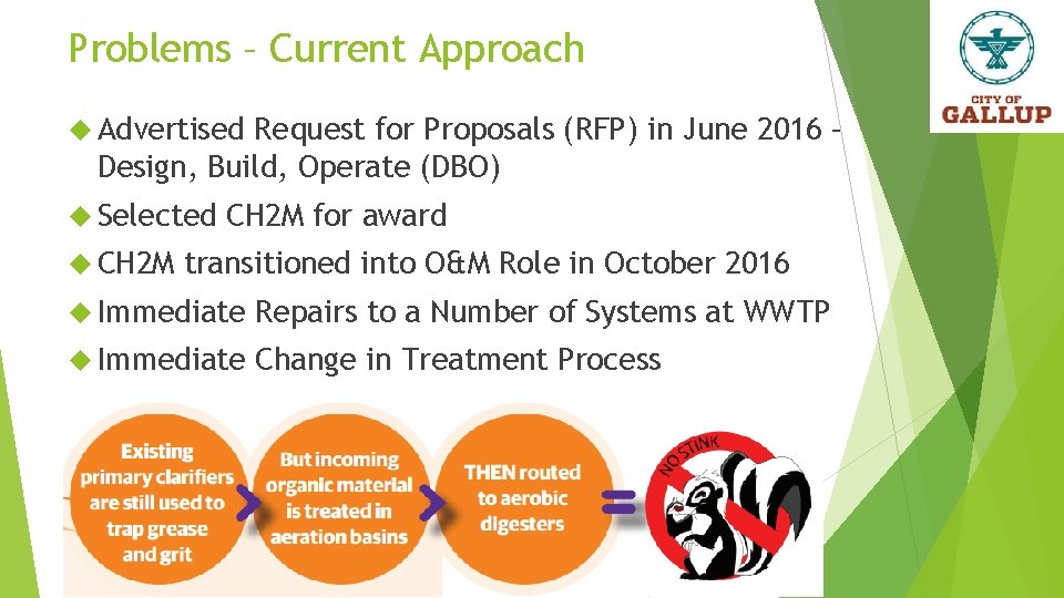 Problems – Current Approach Advertised Request for Proposals (RFP) in June 2016 – Design,