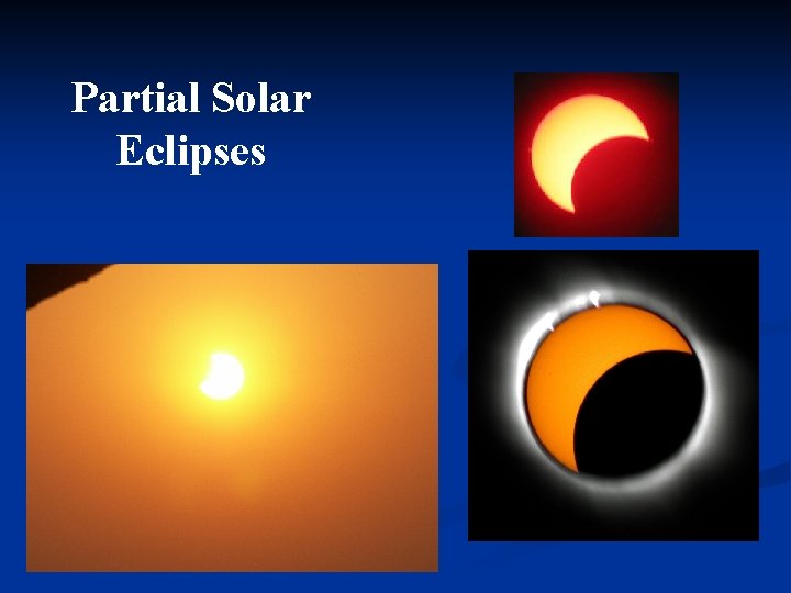 Partial Solar Eclipses 