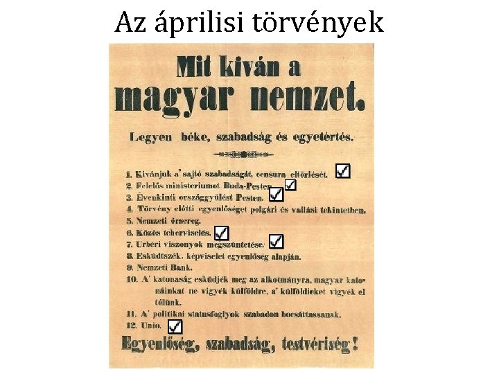 Az áprilisi törvények 