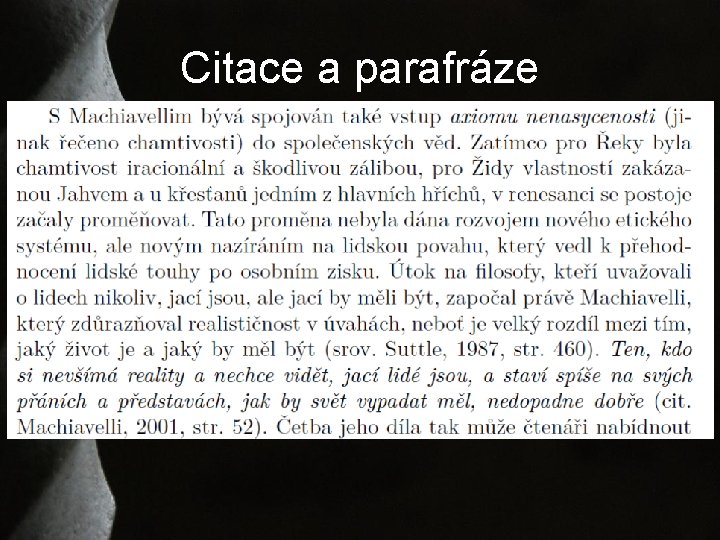 Citace a parafráze 
