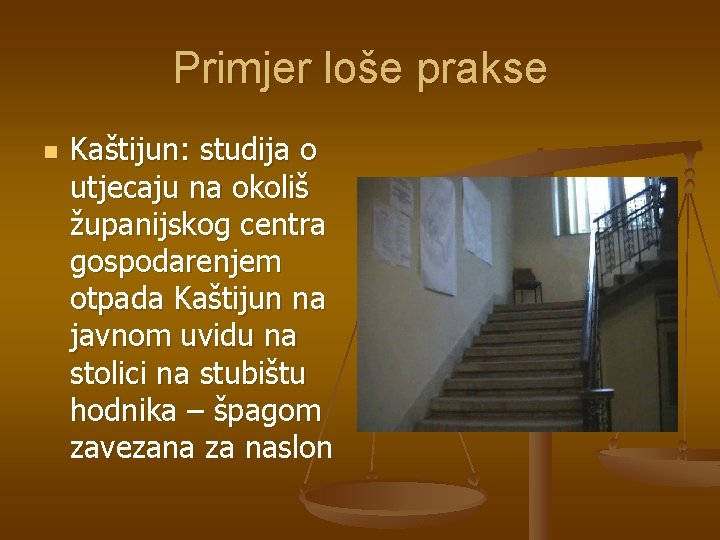 Primjer loše prakse n Kaštijun: studija o utjecaju na okoliš županijskog centra gospodarenjem otpada