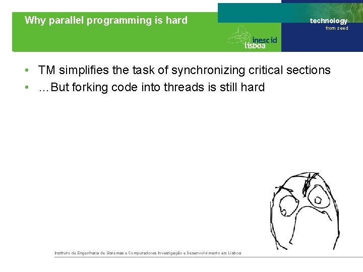 Why parallel programming is hard technology from seed • TM simplifies the task of