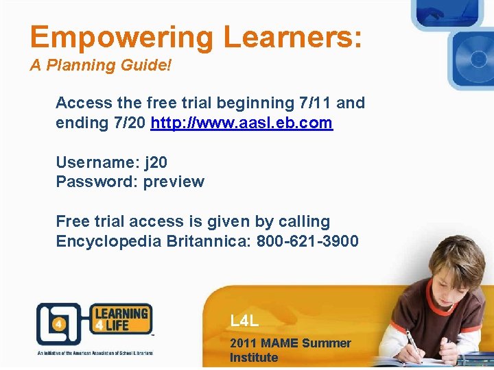 Empowering Learners: A Planning Guide! Access the free trial beginning 7/11 and ending 7/20