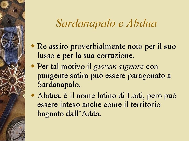 Sardanapalo e Abdua w Re assiro proverbialmente noto per il suo lusso e per