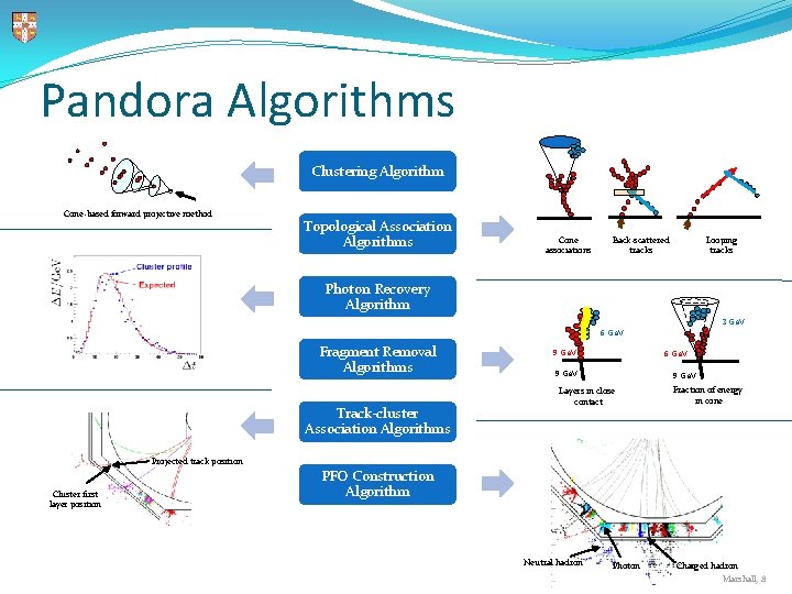 Pandora Algorithms Clustering Algorithm Cone-based forward projective method Topological Association Algorithms Cone associations Looping